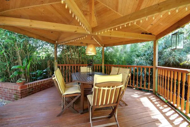 Terrace/Patio at South Downs L-shaped bungalow, D2417 (photo 28)