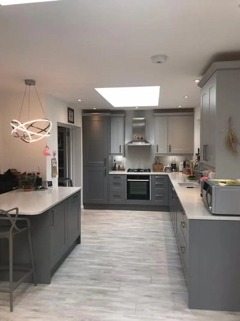 Kitchen at Sixties semi in Kingston, D2424 (photo 6)