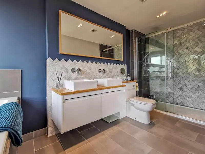 Bathroom at Spacious seventies Bucks home, D2428 (photo 25)