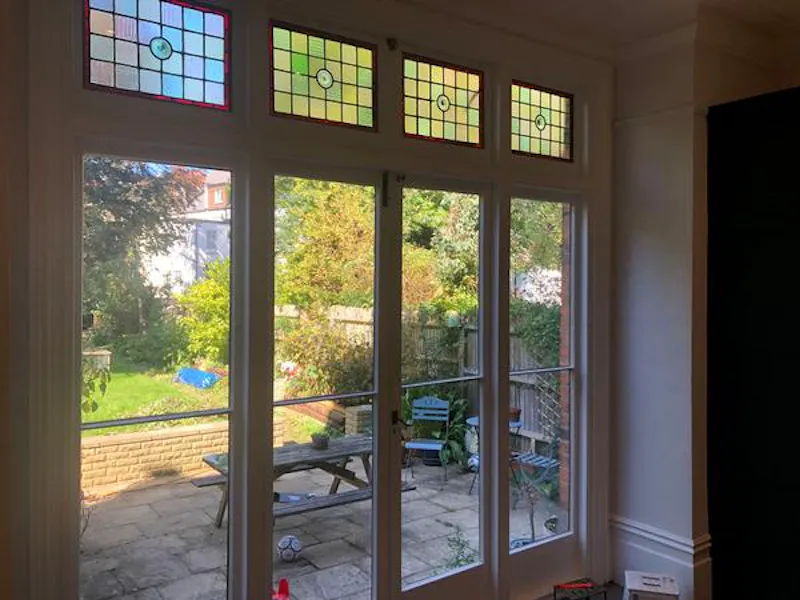 French doors at Crystal Palace colourful home, B1863 (photo 22)