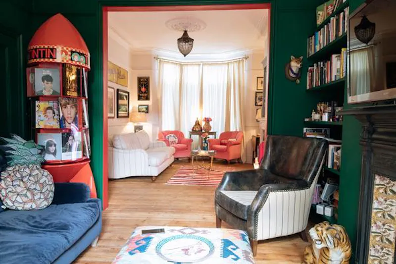 Through drawing room at Quirky Victorian Leyton house, B1865 (photo 13)
