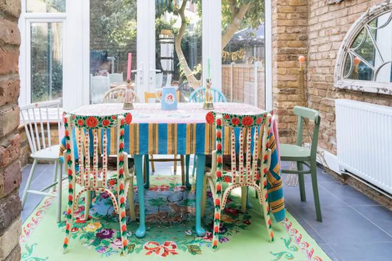 Dining room at Quirky Victorian Leyton house, B1865 (photo 25)