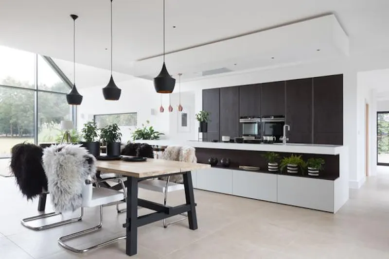 Kitchen at Modern new-build barn , K444 (photo 7)