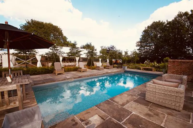Swimming pool - outdoor at Shropshire Timber-framed house , M328 (photo 14)