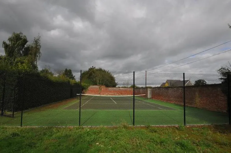 Tennis court at Shropshire Timber-framed house , M328 (photo 18)