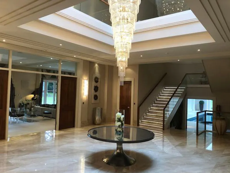 Entrance hall at Luxury Weybridge mansion, D2443 (photo 2)