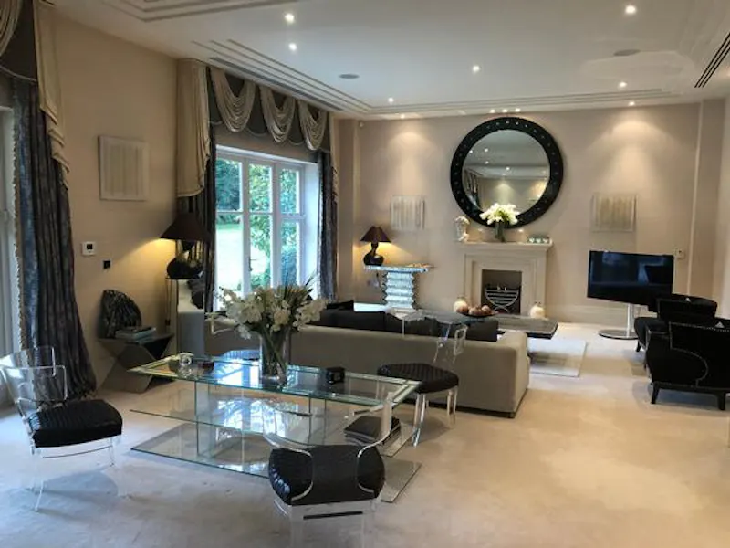 Living Room at Luxury Weybridge mansion, D2443 (photo 6)