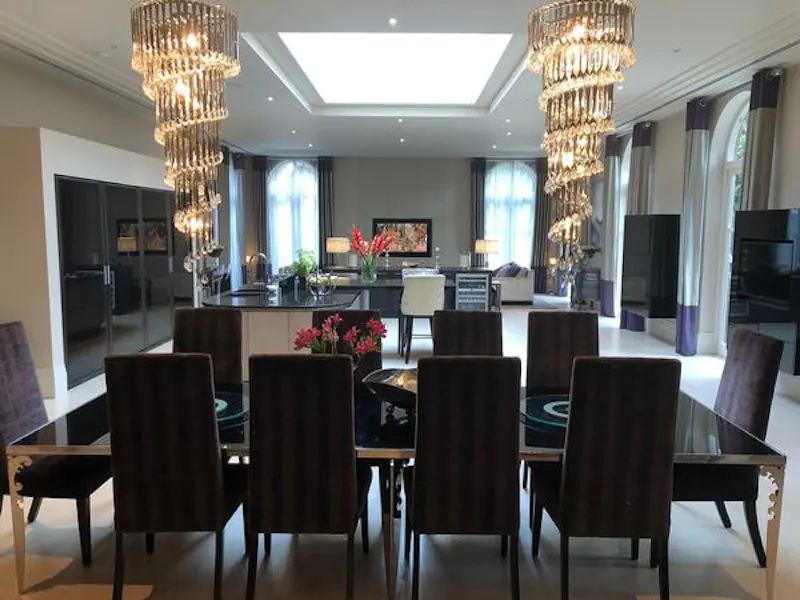 Dining room at Luxury Weybridge mansion, D2443 (photo 14)
