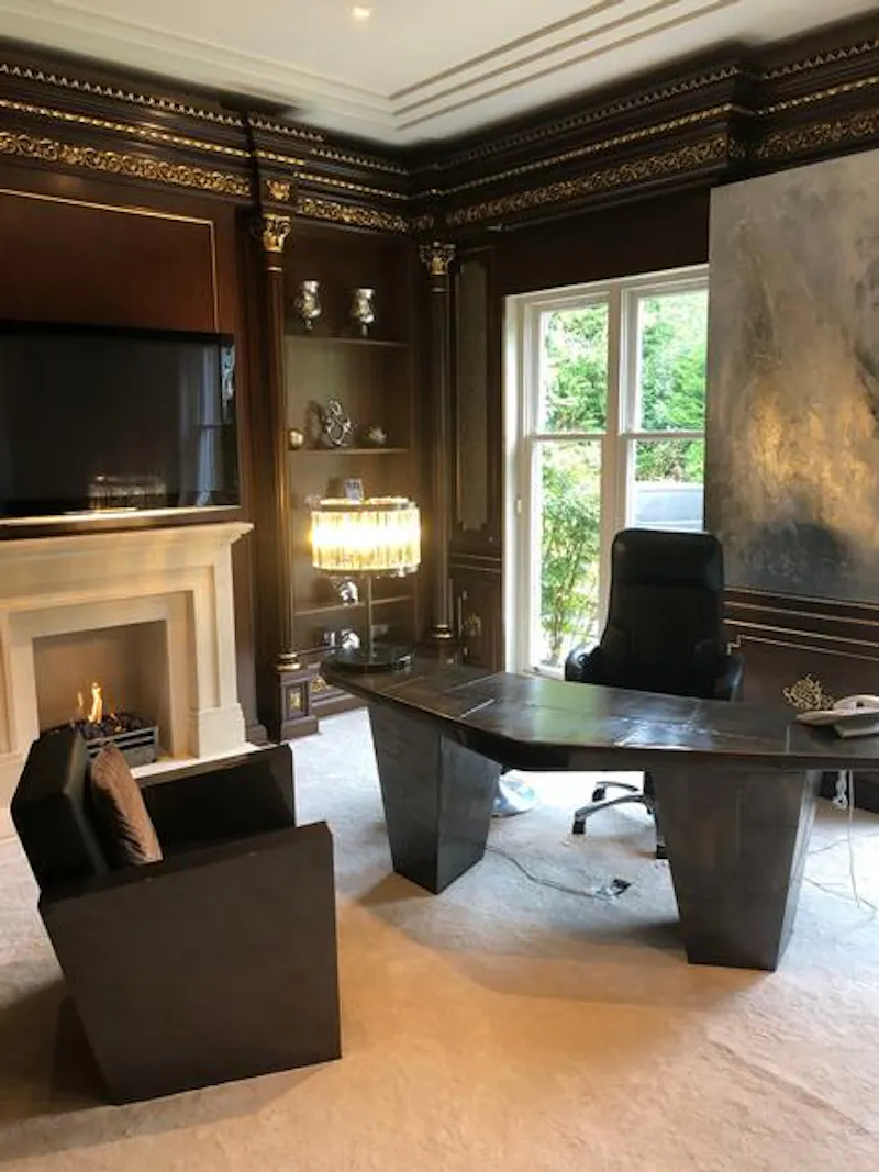Study at Luxury Weybridge mansion, D2443 (photo 18)