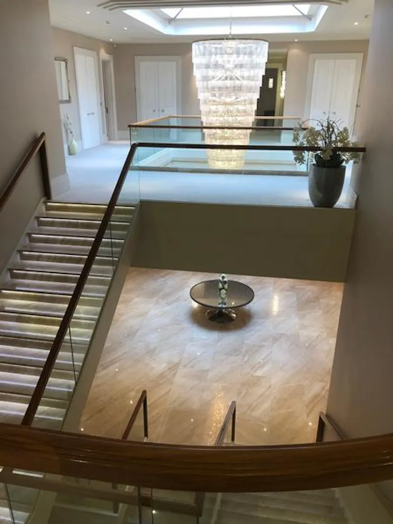 Staircase at Luxury Weybridge mansion, D2443 (photo 21)