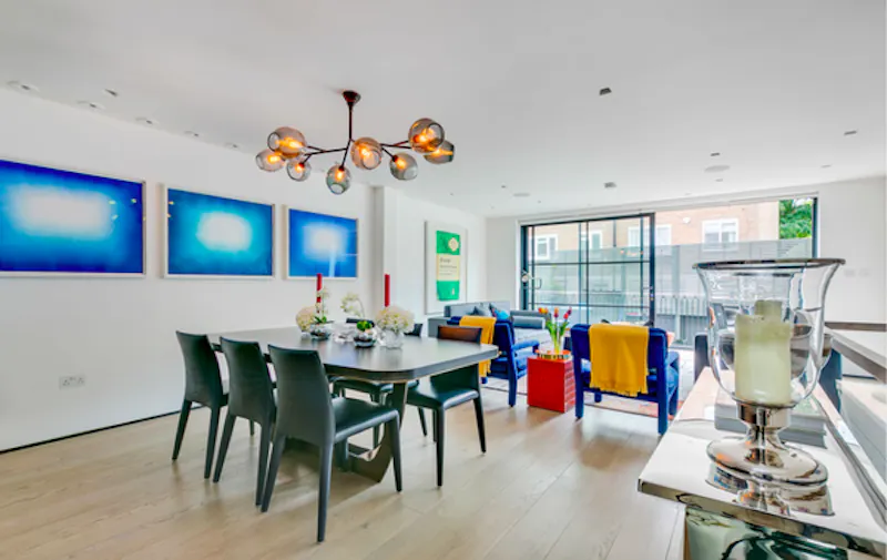 Dining room at Modern Kensington townhouse, D2444 (photo 7)