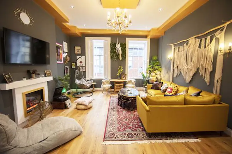 Fireplace at Stylish Nottingham apartment , F1194 (photo 6)