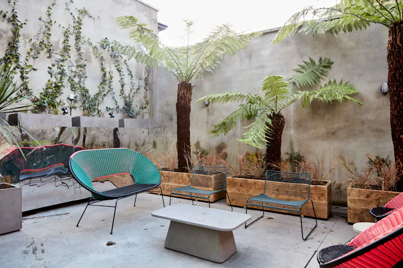 Courtyard at Colourful modern Homerton house, K416 (photo 32)