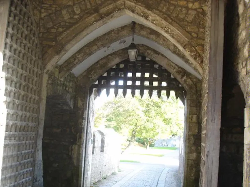 Gate at Film location W169 in Wales (photo 12)