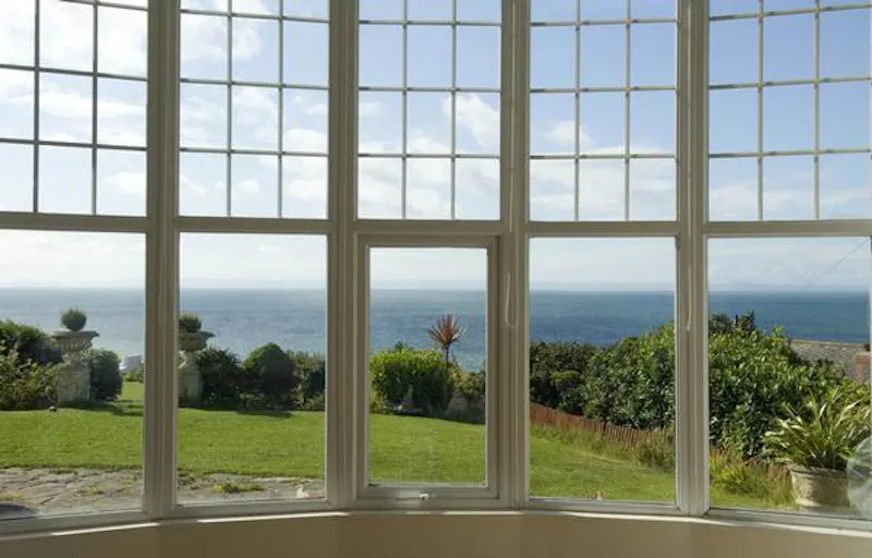 Views - sea at Contemporary Langland house, W208 (photo 18)