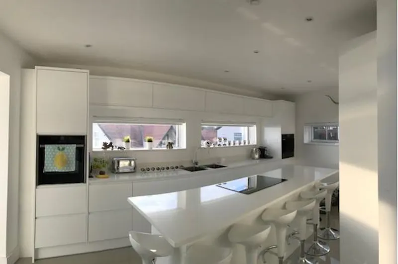 Kitchen at Contemporary Langland house, W208 (photo 2)