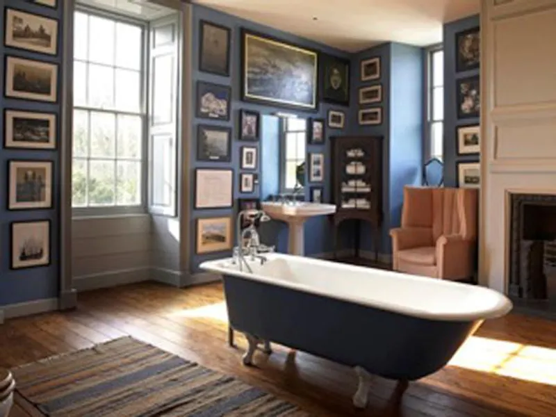 Bathroom at Georgian country house Wales, W214 (photo 25)