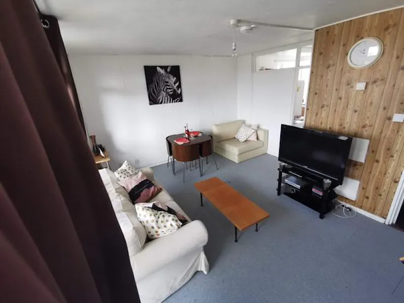 Living Room at Abbey Wood tower block flat, F1196 (photo 6)