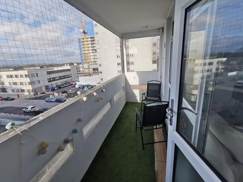 Balcony at Abbey Wood tower block flat, F1196 (photo 12)