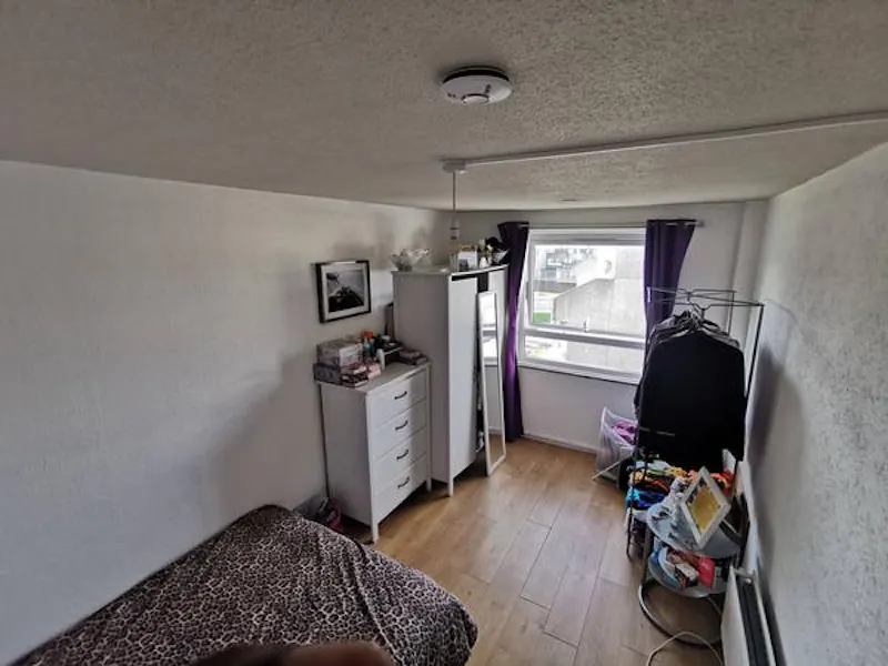 Bedroom at Abbey Wood tower block flat, F1196 (photo 15)