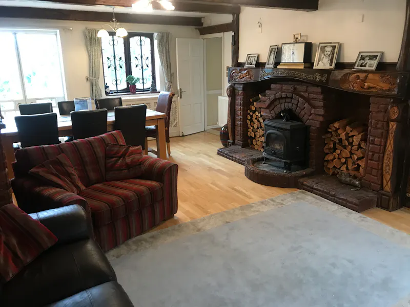 Fireplace at Essendon Edwardian cottage, E477 (photo 12)