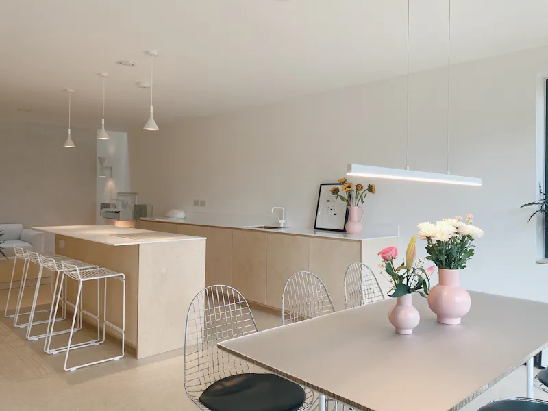 Kitchen island at Sustainable Leeds house, K455 (photo 1)