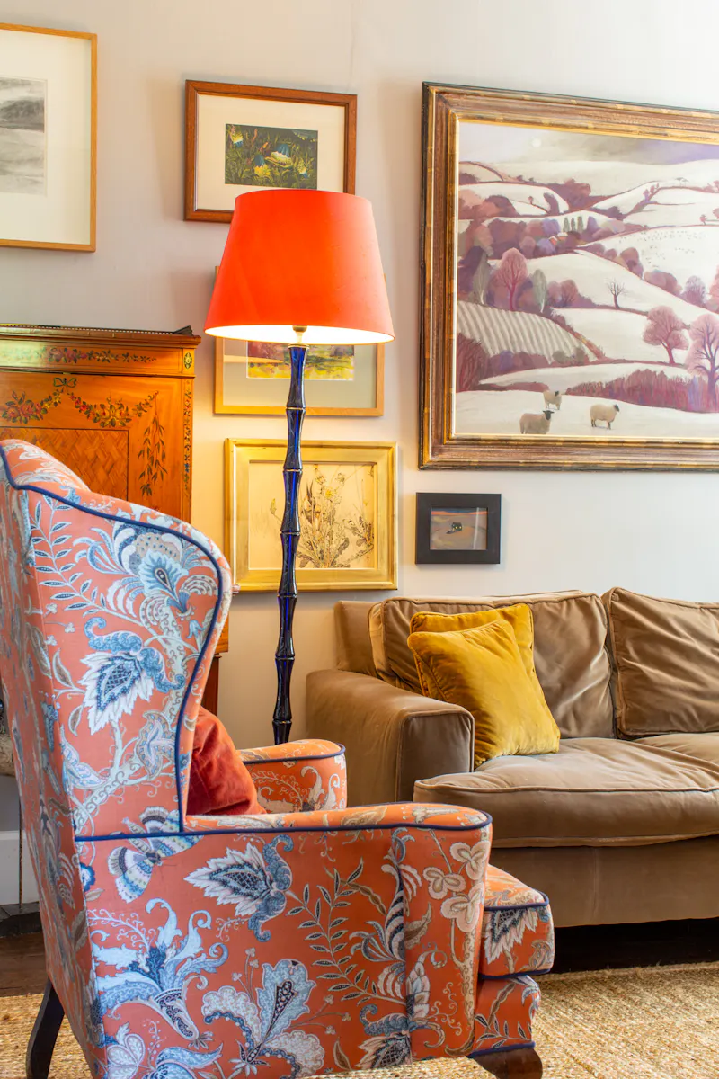 Living Room at Stylish Shropshire manor house, A1536 (photo 23)