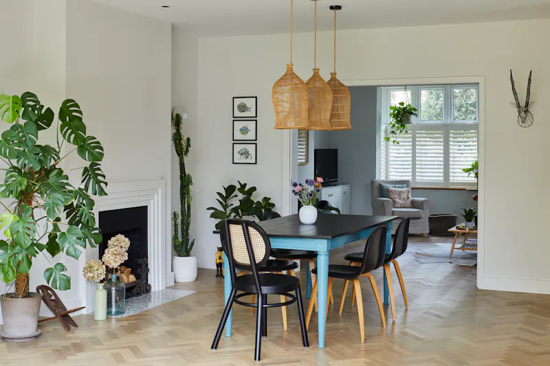 Dining room at On-trend Wandsworth house, D2469 (photo 6)