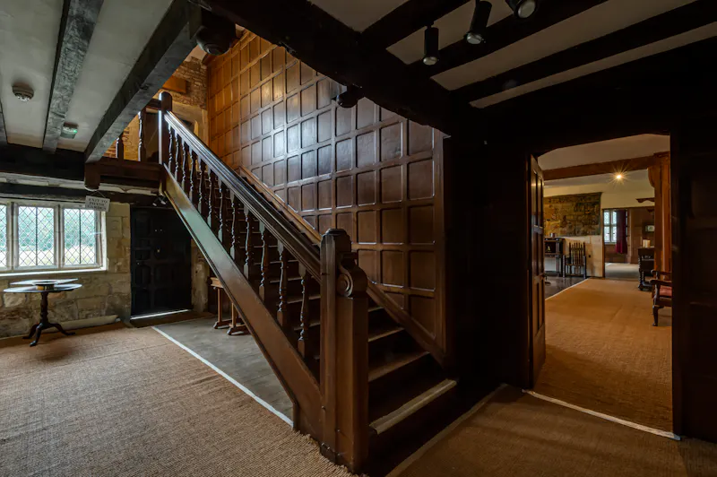Staircase at Hailsham Elizabethan priory, M340 (photo 17)