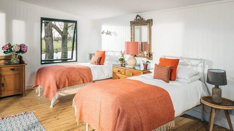 Bedroom at Riverside cottage in New Forest, M349 (photo 6)