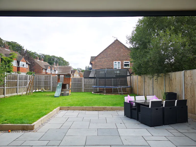 Terrace/Patio at Modern semi in Weybridge , D2530 (photo 15)