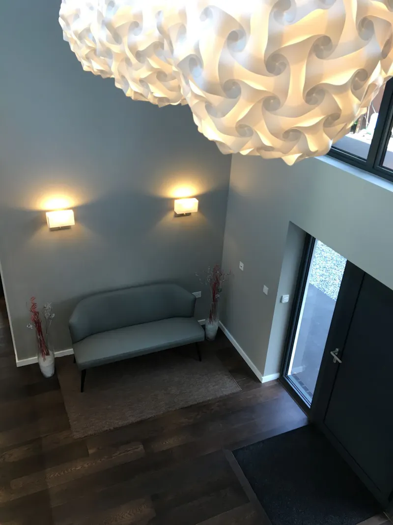 Entrance hall at Stylish modern Alton house, D2381 (photo 2)