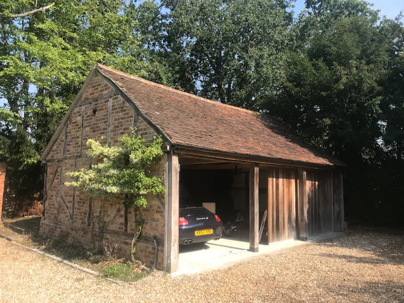 Garage at Tudor-style Chobham farmhouse, F901 (photo 38)