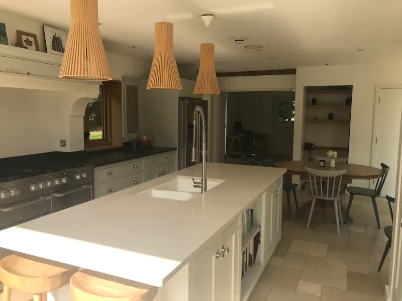 Kitchen island at Tudor-style Chobham farmhouse, F901 (photo 6)
