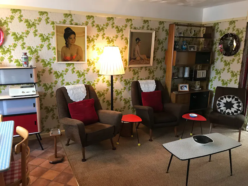 Living Room at Authentic 50s Welwyn house, D2208 (photo 9)