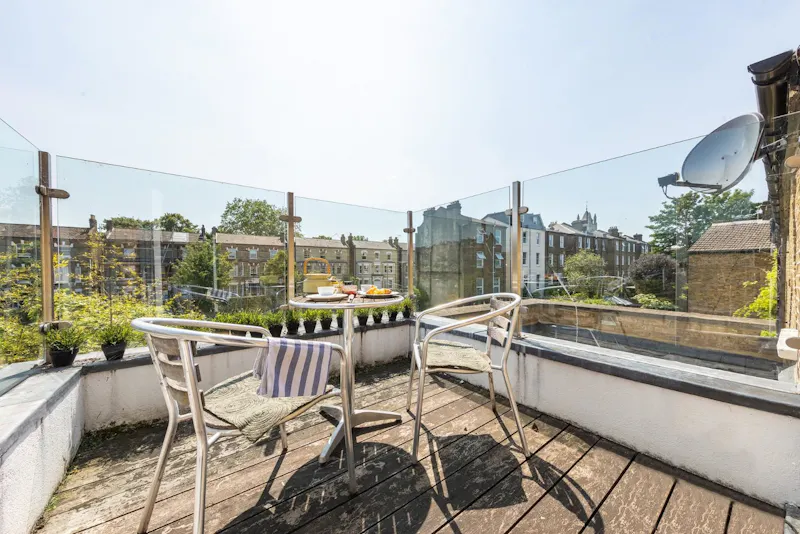 Roof terrace at Stylish Victorian Brixton house, B1899 (photo 15)