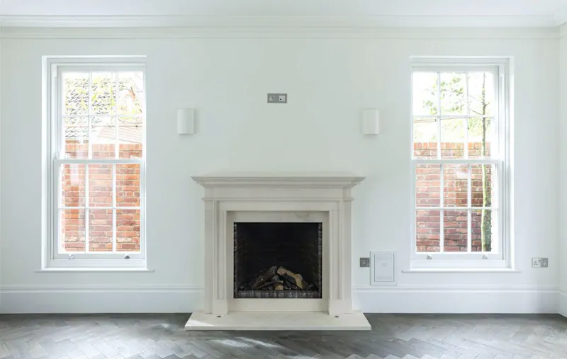 Fireplace at New Georgian house Shiplake, A1556 (photo 7)