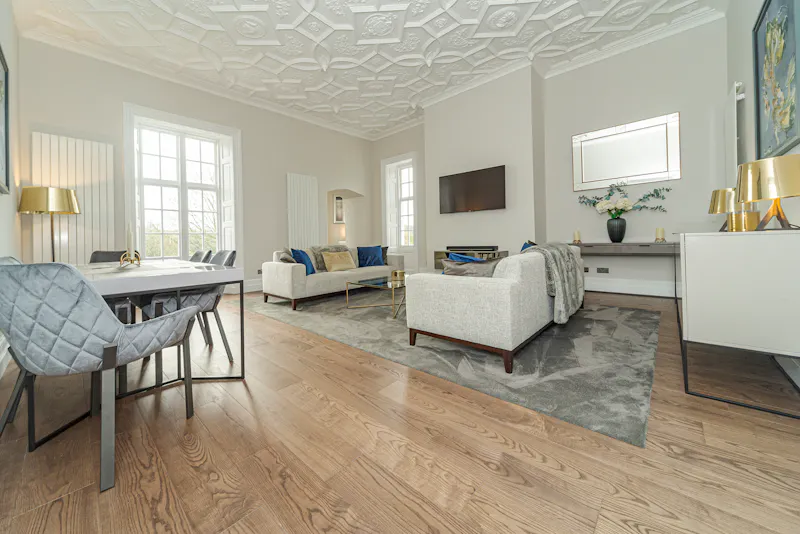 Living Room at Elegant Buntingford apartment, F1207 (photo 7)