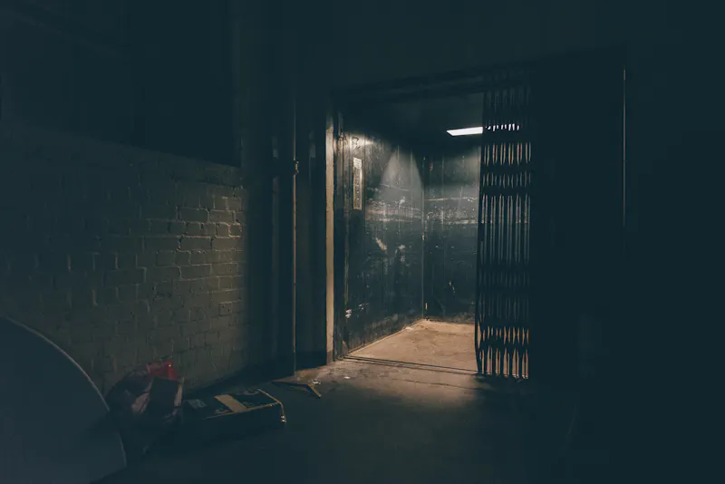 Lift at Canning Town events space, N484 (photo 8)