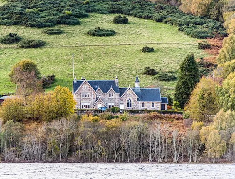 Views - country at Victorian manse Loch Ness, B1922 (photo 18)