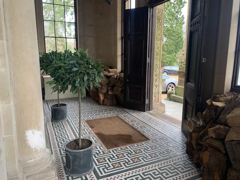 Floor - tiled at Elegant Tanworth stately home , A1545 (photo 3)