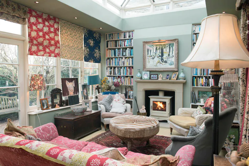 Living Room at Eclectic Acton family house, E483 (photo 10)