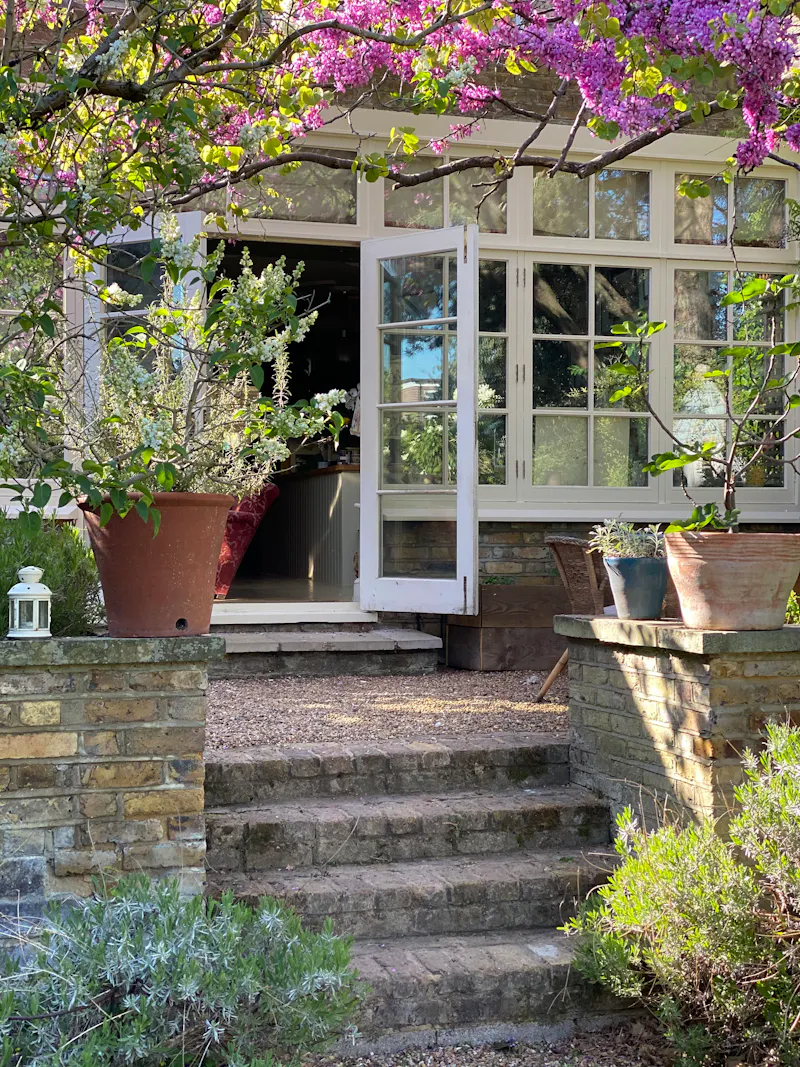 French doors at Eclectic Acton family house, E483 (photo 30)