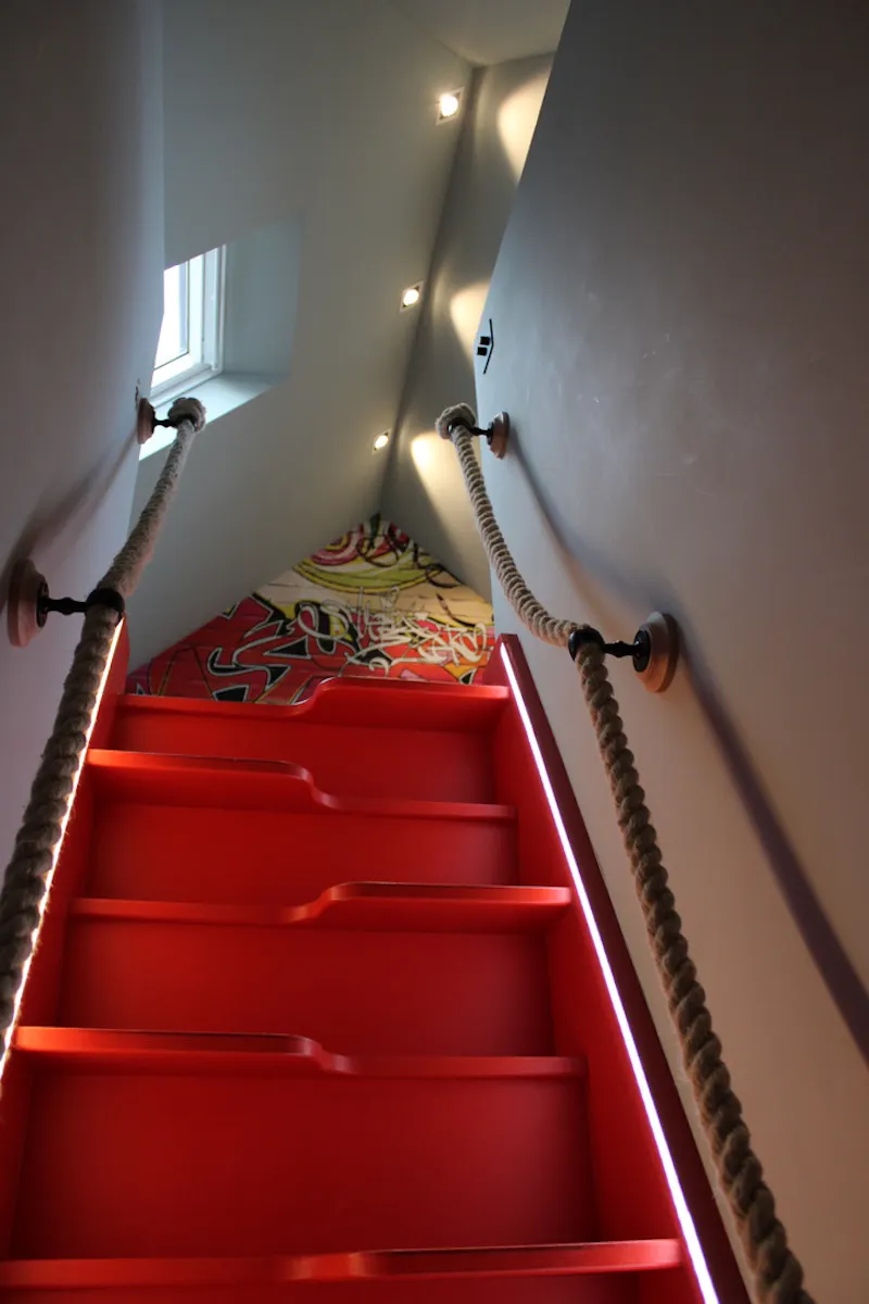 Staircase at Modern Edwardian Home, E482 (photo 28)