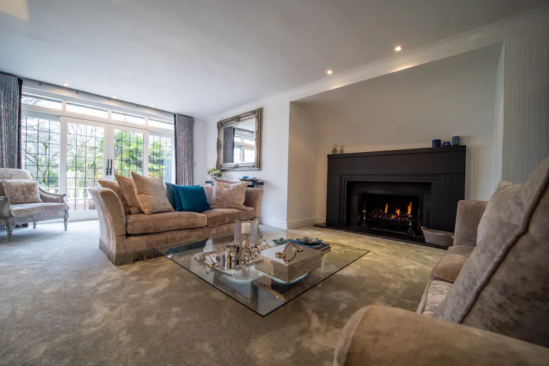 Living Room at Luxury Lakeside Cheshire Home, D2693 (photo 12)