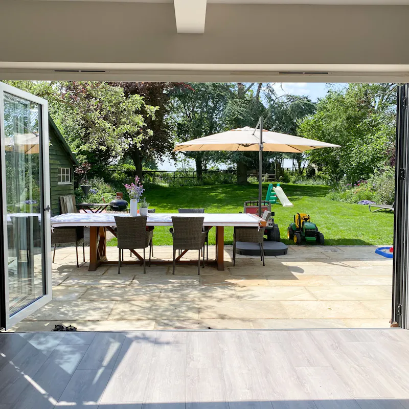 French doors at Renovated bungalow in Mursley, D2491 (photo 13)