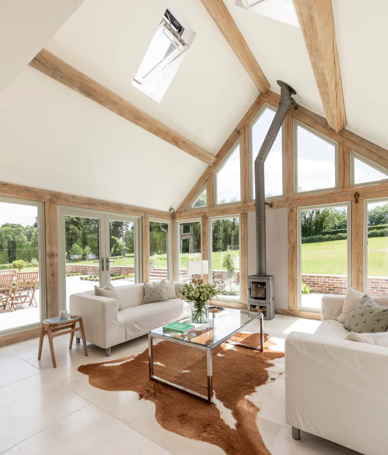 Living Room at Modern farmhouse in Newbury, L719 (photo 10)