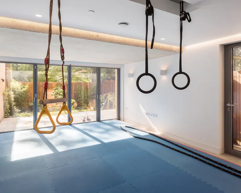 Gym at Striking modern Dulwich house, D2507 (photo 24)