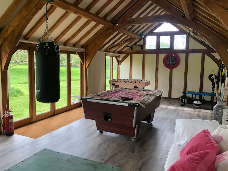 Games room at Stunning modern farm Nuffield, D2508 (photo 39)