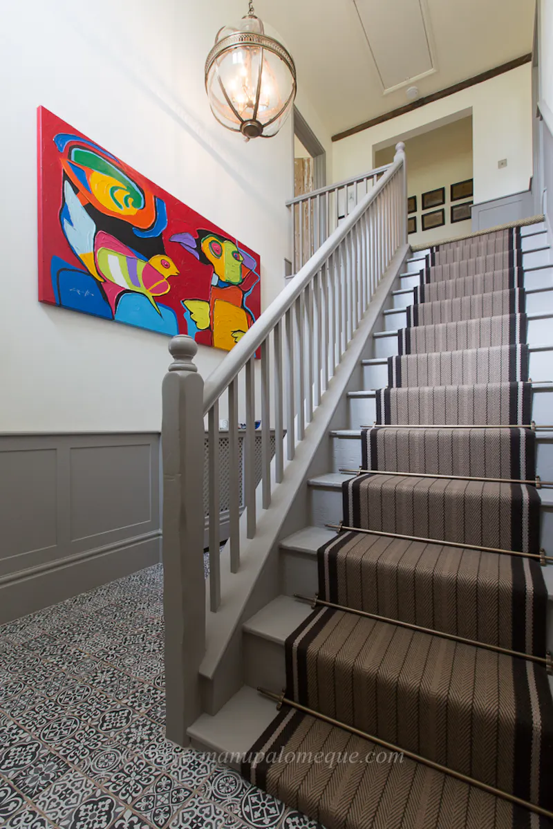 Staircase at Georgian house near Ashford, A1553 (photo 10)